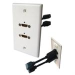 Std. Wall Plate Dual HDMI Jacks