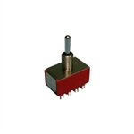 "Philmore 30-10032 : Mini Toggle Switch, 4PDT 5A @120V, ON-OFF-ON"