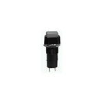 "Philmore 30-10064 Sq Push Button Switch, SPST 3A @125V, OFF-ON, Black"