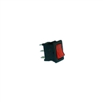 "Philmore 30-16096 Lighted Miniature Rocker Switch SPST 10A,ON-OFF Red"