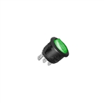"Philmore 30-16185 Light SnapIn Rnd Rocker Switch SPST,ON-OFF AC Green"