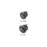 "Philmore 30-16282 Lighted SnapIn Round Rocker Switch SPST,ON-OFF Red"