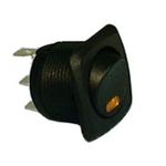 "Philmore 30-16423 Lit Sq. Bezel Rocker Switch SPST,ON-OFF , Amber"