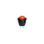 "Philmore 30-2295 Round SnapIn Push Button Switch,SPST 3A,(ON)-OFF, Red"