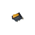 "Philmore 30-556 Light Snap In Rocker Switch,SPST 15A@125V,ON-OFF,Amber"