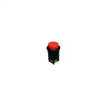 "Philmore 30-757 No Light Round Push Button Switch, SPST, (ON)-OFF, Red"