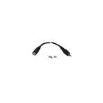 15' 3.5mm Mono Mini Plug to Mini Jack; Black