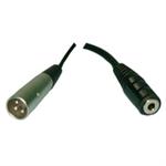 3.5mm STERO/F-XLR/M CABLE-6'-(A)