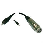 3.5mm MONO/M-3 PIN XLR/F-6'