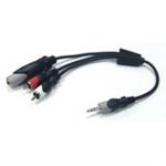 Philmore 44-327 Audio Adapter 3.5mm ST Male To 2 RCA Male-1/4