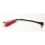 R/A 3.5mm Stereo/M-(2) RCA/M-6"