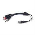 Philmore 44-341 Audio Adapter RCA Male To Two RCA Female-3.5mm ST Male