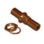 3.5mm Female Feed-Thru Jack; Gold Plated