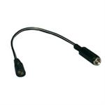 "Philmore, 48-1257 2 Pin Socket to 2.1mm DC Jack 6" Ext. Cord (22 AWG)"