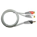 AUDIO CABLE 3.5mm S/M TO 2 RCA/F-8