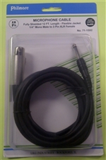 MICROPHONE CABLE-XLR F TO 1/4