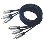 S-VHS + STEREO CABLE-50'-RoHS
