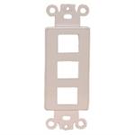 Designer Style Keystone Jack-3 Port