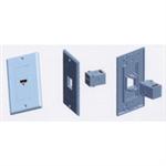 Std. Wall Plate HDMI 360o Jack; Solderless - White