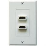 Designer Style Dual HDMI Wall Plate