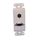 HDTV Plate HD15+3.5mm Ster.-White