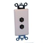 HDTV Plate (2) 3.5mm Stereo-White