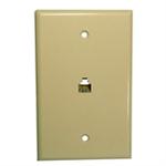 MID SIZE 4-COND. WALL PLATE-IVORY