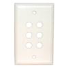 Std. Wall Plate-6 Hole Quick Fit