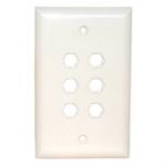 Std. Wall Plate-6 Hole Quick Fit