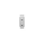 DECORA-DUAL 8P8C-WHITE