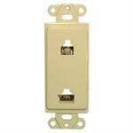 DECORA-DUAL 6P6C & 8P8C-IVORY
