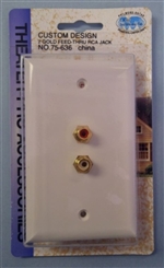 WALL PLATE (2) RCA/RCA