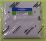 DOUBLE GANG BLANK WALL PLATE-WHITE/UL