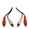 "Philmore CA34 Stereo Jumper Cable RCA Male To Male Nickel, 3ft"