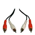 "Philmore CA34 Stereo Jumper Cable RCA Male To Male Nickel, 3ft"