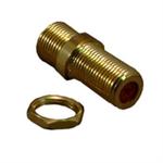 3 GHz F Female Coupler; Gold Plated
