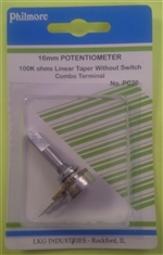 Philmore PC76 Miniature Potentiometer 100K Linear 16mm