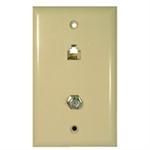 DUAL WALL PLATE-IVORY