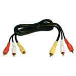 Philmore VCK83T Gold RCA Video + Audio Dubbing Cable 3Ft