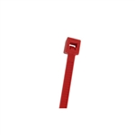 CABLE TIE 18 LB. MINIATURE 4.1 LENGTH RED NYLON 100/BAG