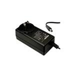 AC TO DC ADAPTER 24VDC 1.2AMP OUTPUT 2.1MM ID X 5.5MM OD PLUG REGULATED WALL MOUNT 100-240VAC 50/60H