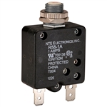 THERMAL CIRCUIT BREAKER 1AMP RATING PUSH BUTTON RESET .250 INCH QUICK CONNECT TERMINALS