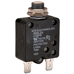 THERMAL CIRCUIT BREAKER 2AMP RATING PUSH BUTTON RESET .250 INCH QUICK CONNECT TERMINALS