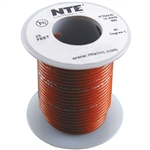 HOOK UP WIRE 300V STRANDED TYPE 18GAUGE BROWN 25 FEET