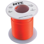 HOOK UP WIRE 300V STRANDED TYPE 18GAUGE ORANGE 25 FEET