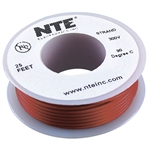 HOOK UP WIRE 300V STRANDED TYPE 24GAUGE BROWN 25 FEET