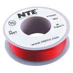 HOOK UP WIRE 300V STRANDED TYPE 24GAUGE RED 25 FEET