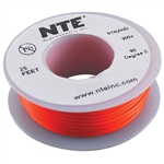 HOOK UP WIRE 300V STRANDED TYPE 24GAUGE ORANGE 25 FEET