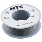 HOOK UP WIRE 300V STRANDED TYPE 24GAUGE GRAY 25 FEET