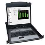 NetDirector 16-Port 1U Rack-Mount Console KVM Switch w/19-in. LCD + 8 PS2/USB Combo Cables
